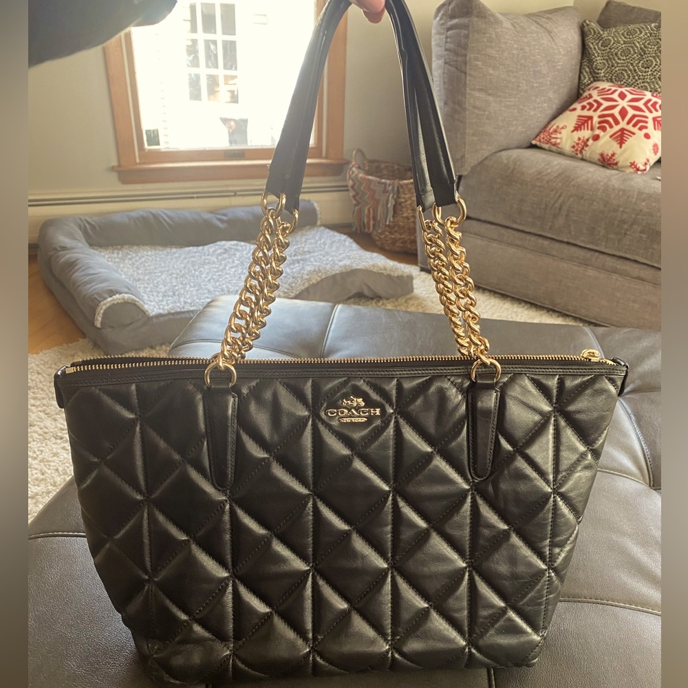 Coach Ava Quilted tote